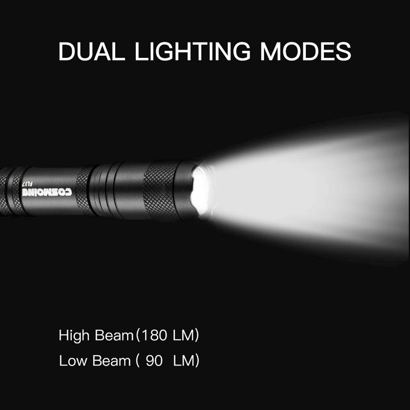 COSMOING LED Pen Flashlight (4 Pack), Pen Light Flashlight, IP54