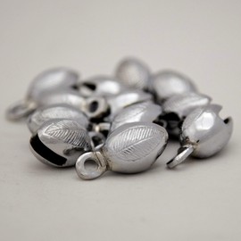 Brass Acorn Shape Bells-Chrome Plated1.5"-Dozen