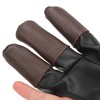 Archery Glove Finger Tab Accessories Three Finger Guard PU Leather