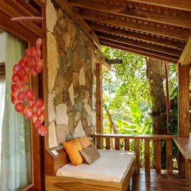 ART-CRAFT Capiz Shell Chain Garland Spiral Orange as Hanging Decoration for Windows or Decoration Living Room Garden Decoration Length 90 cm