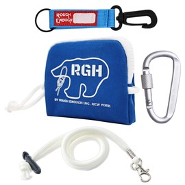 Rough Enough - cartera para monederos con cierre de cierre para hombres, adolescentes, niños, en lona encerada azul, Azul #1, 4.3"x3.5", Casual