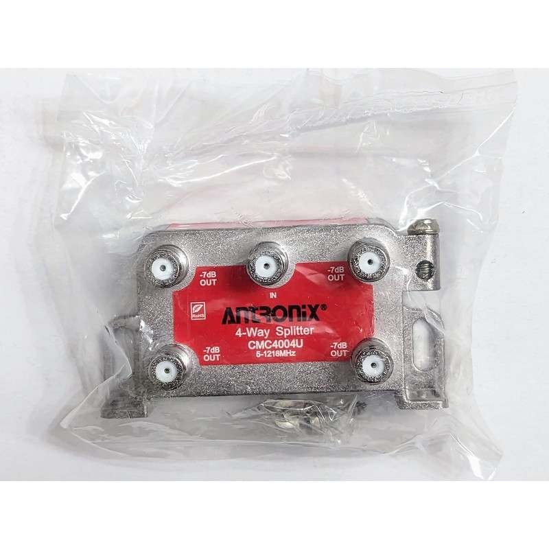 Antronix CMC4004U 4-Way Vertical Splitter, 1.218 GHz High Performance for