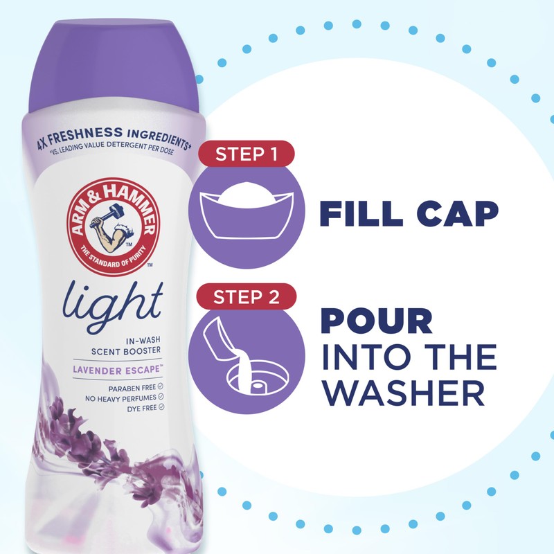 ARM & HAMMER Light In-Wash Scent Booster, Laundry Scent Booster