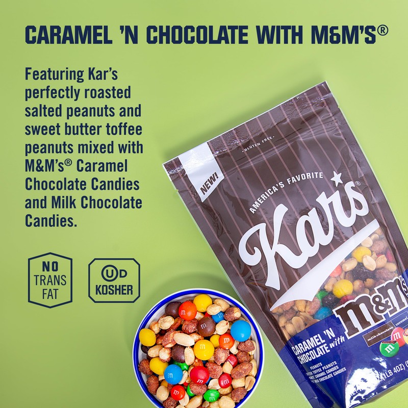 Kar's Nuts Caramel 'N Chocolate with M&M'S Candies - 20oz