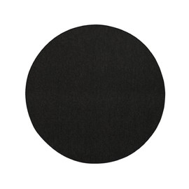 Furnish my Place Modern Indoor/Outdoor Commercial Solid Color Rug - Black, 4' Round, Pet and Kids Friendly Rug. Made in USA, Area Rugs Great for Kids, Pets, Event, Wedding