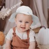 Fjquamitix Baby Sun Hat with Bow–Adjustable Soft Cotton Toddler Bucket
