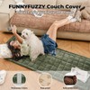 FUNNY FUZZY Pet Couch Covers for Sofa, Washable Dog Couch