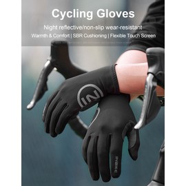 INBIKE Cycling Gloves Full Finger MTB Gloves for Winter Fall Mountain Bike Gloves Gel Padded Touchscreen Non-slip for Men Women