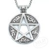 MLD Trading Pentagram Pentacle Pendant Necklace on 23” Box Chain