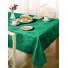 Emma Barclay Damask Rose Tablecloth, Forest Green, 50 x 70