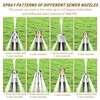 10pcs Sewer Jetter Nozzle Kit Stainless Steel Jetter Heads Kit