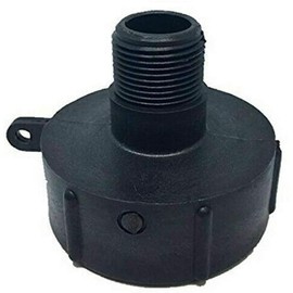 Edinstry S60 x 6 Ton Barrel Valve Reducer Connector 60mm Coarse Thread to 1 Inch Adaptor 1000L IBC Water Tank Hose Adapter Fittings Tools Replacement Valve Fitting Parts