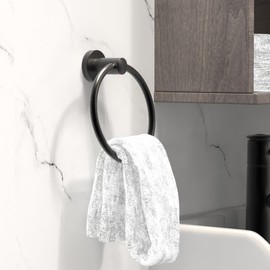 Rust-Proof Towel Ring, Dishcloth Holder for Bathroom and Kitchen, Stainless Steel Bath Hardware