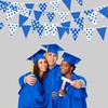 32Ft Blue White Polka Dot Fabric Bunting Banner Party Decorations