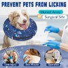 Toptakeit Inflatable Dog Cone Collar for After Surgery, Dog Donut