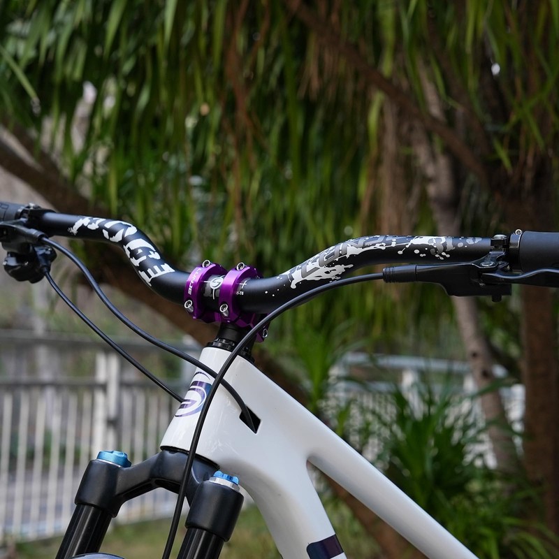 LUNJE Mountain Bike Handlebar, 31.8mm, 35/50/70/90/120mm Rise Options, 780mm Cutable