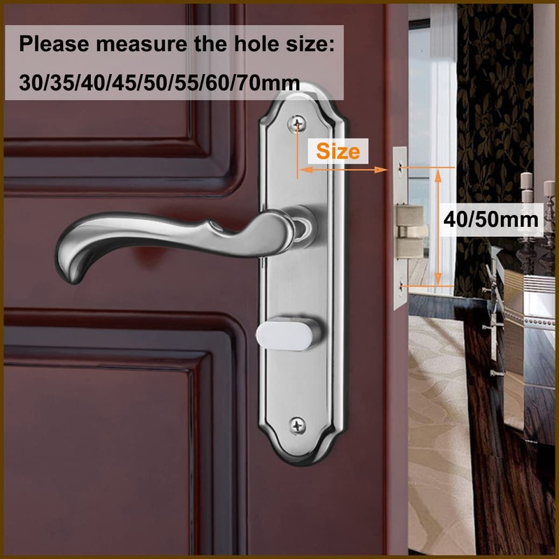 Qrity 35mm Tubular Latch, Forked Mortice Latch, Mute Door Sprung