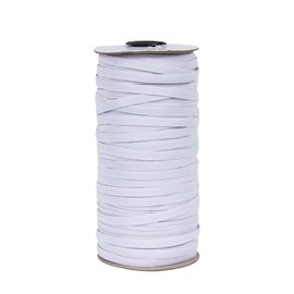 TOPERIN Elastic Bands for Sewing 1/4 Inch 100 Yards Flat Elastic Cord Stretch String Rope White
