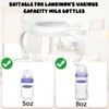 Ajrwiiy 4 Pack Baby Bottle Handles Compatible with Lansinoh Baby