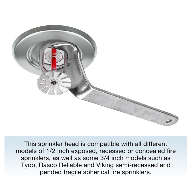 Vizava Universal Fire Sprinker Head wrench Tool With Spring Snap