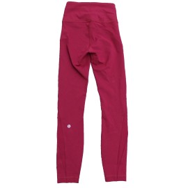 Lululemon New Lululemon Leggings Size 0 Wunder Train Mesh Panel HR 25" MGTS Magenta Smoke