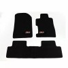 SI Black Front Rear Carpets Floor Mats w/ 3D SI