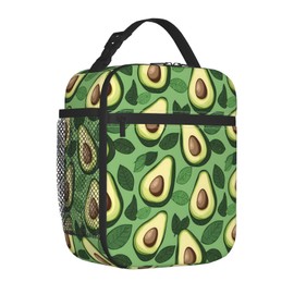 Avocado Lunch Box for Women Kids Girls Insulated Lunch Bag Lunchbox Adults Lunch Tote Bags Reusable Cooler for Work Office School Picnic Travel