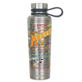 Catstudio Austin Stainless Steel Water Bottle | BPA Free Triple Wall Insulation with Non Slip Bottom | Great for Running, Hiking, Sports, & Travel
