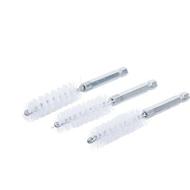 BGS 3078-14-N | Nylon Brush | 3 Pieces | 14 mm | Drive External Hexagon 6.3 mm (1/4 Inch) | Hole Wire Brushes | for BGS 3078