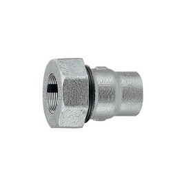 Kakudai 649-847-10AW Steel Pipe Fittings, 3 Tubes, Female Adapter, White