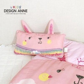 Honey Rabbit 디자인엔 알러지케어 허니래빗 키즈솜베개 Designen Allergy Care Honey Rabbit Kids Pillow [Pink 20x40]
