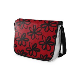 Le Jardin du Lin Digital Printed Messenger School Bags with Black Strap for Girls and Boys, Back to School, Messenger Bags for Students, Shoulder Bags, Size: 29 x 36 cm