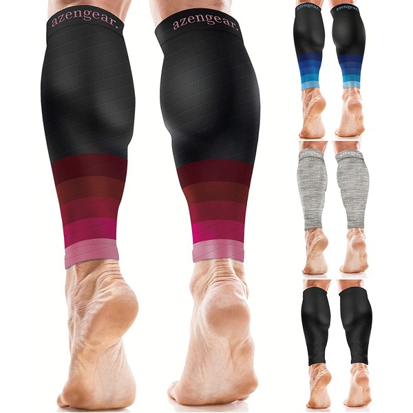 Calf Compression Sleeves for Men & Women - Shin Splint and Calf Support Brace - Compression Calf Guards - Leg Sleeves for Torn Muscle Cramps