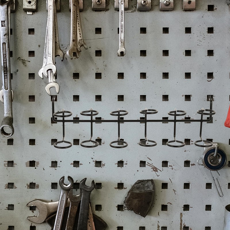 Alipis 6 pcs Pegboard Screwdriver Holder Metal Bracket peg Board