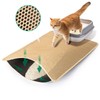Cat Litter Mat Litter Trapping Mat, 25''x16'' Cat Litterbox Mat