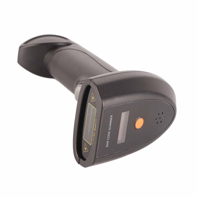 Wireless Barcode Scanner 2.4GHz OLED Display Voice Prompt 20000 Data