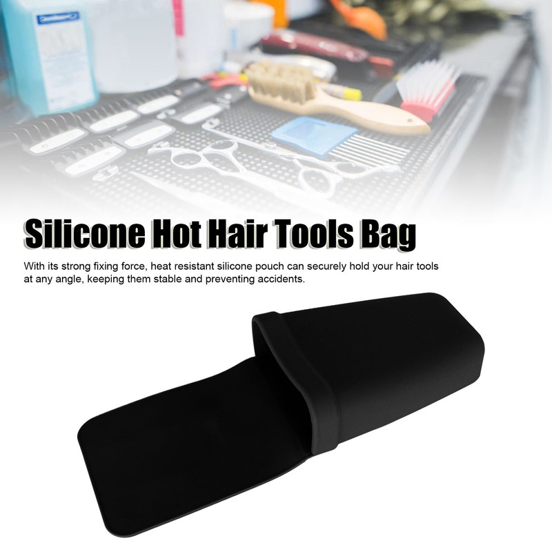 Heat Resistant Silicone Pouch Protective Soft Washable Silicone Flat Iron