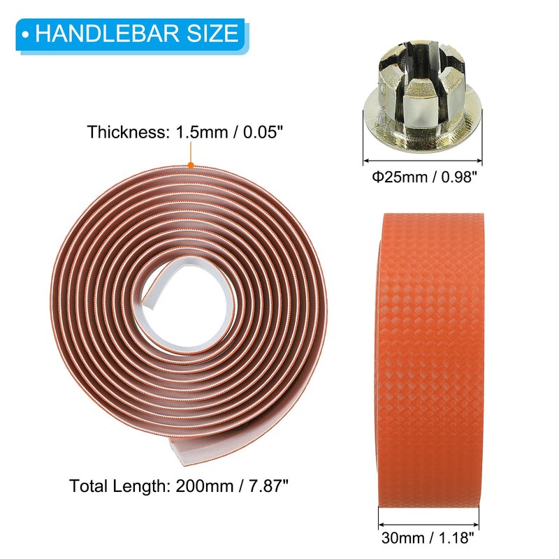 PATIKIL Motorcycle Handle Tape 2 Pack EVA Carbon Handle Grip