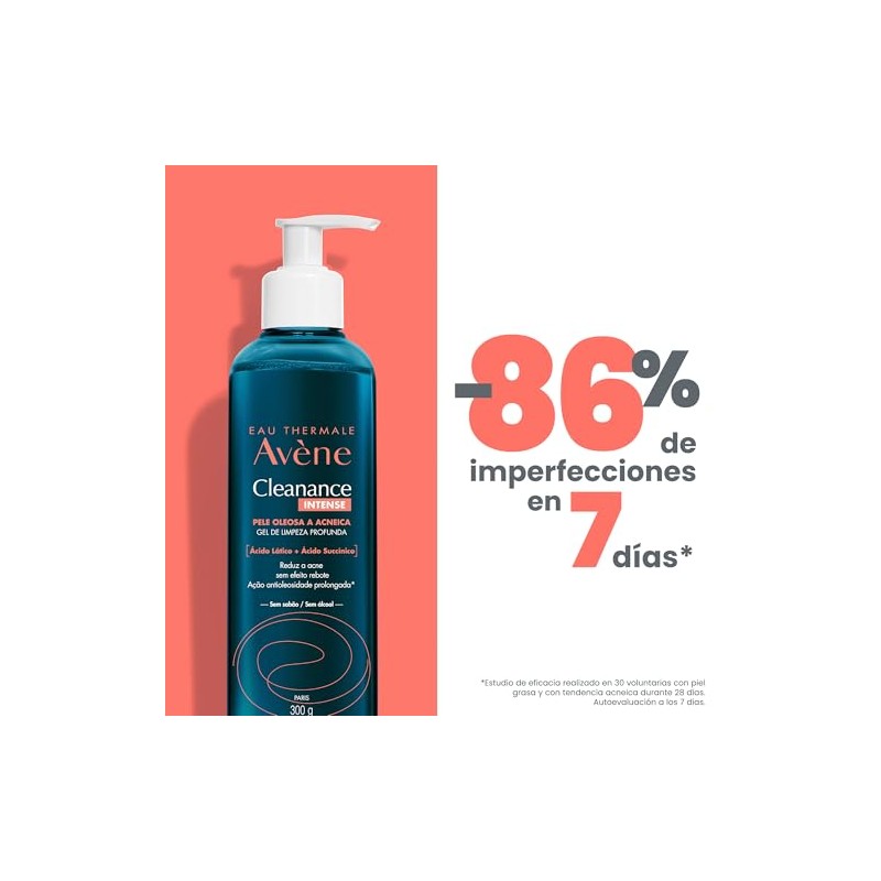 Avene Cleanance Intense Gel Limpiador Facial Piel Grasa y Acneica,