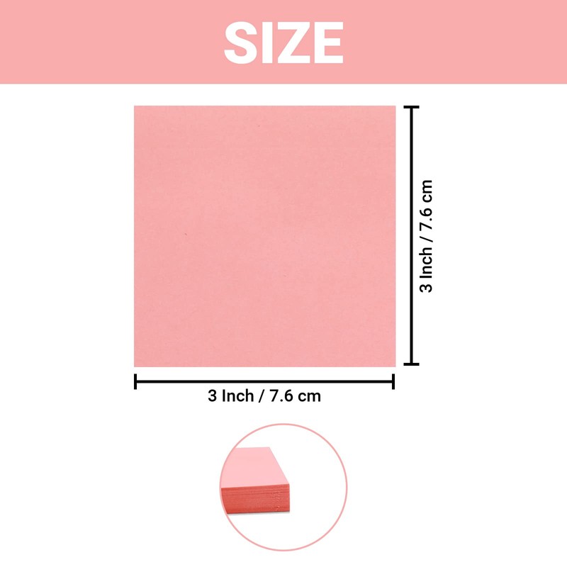 3x3 Inches Pop-up Sticky Notes,6 Bright&Pastel Colors for Refills,Z-Notes for