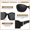 TJUTR Trendy Oversized Sunglasses for Women, Polarized UV Protection Sun