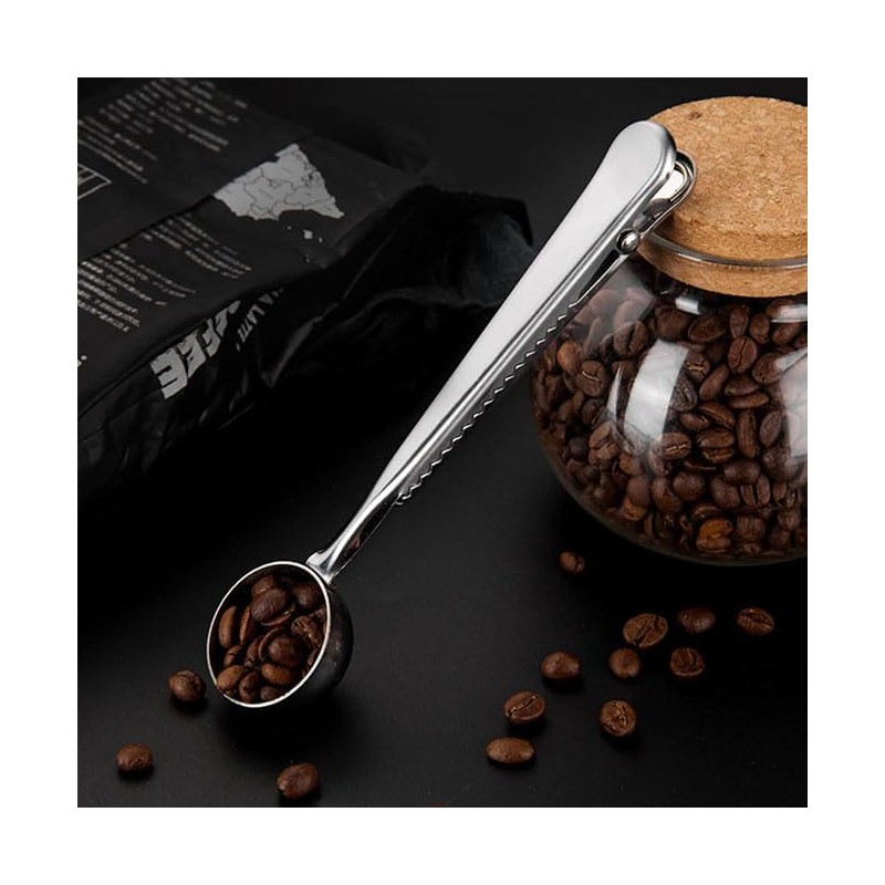 CHENGZI Stainless Steel Multifunctional Measuring Spoon Sealing Clip