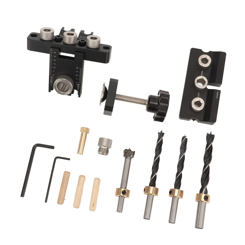 Dowel Jig Quick Precise Positioning Hole Drill Locator Aluminum Alloy