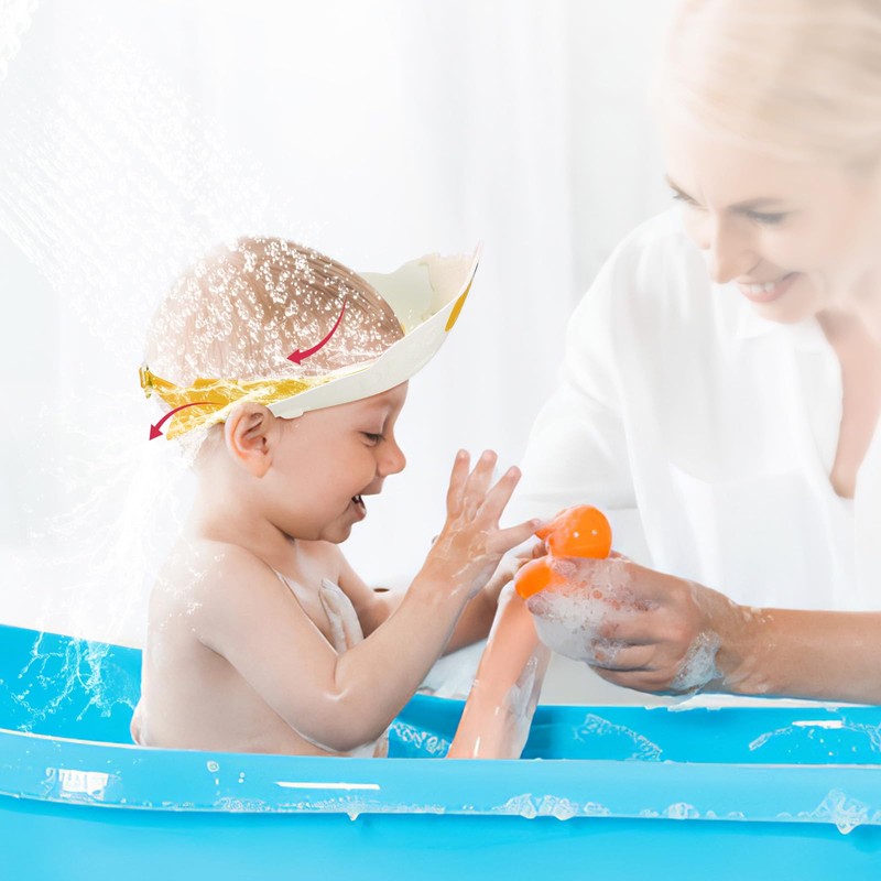 Baby Shower Cap Shield, Shower Cap for Kids, Kids Shampoo