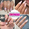 600 Piezas Tips para Uñas Soft Gel,Incluir 12 Tamaños,Uñas Postizas