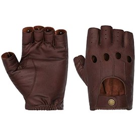 Stetson Summer Oily Goat Nappa Gloves Leather Gloves Summer Gloves Convertible Gloves Men Spring Summer, brown