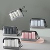 Travel Empty Bottle 6-Piece Set, Simple Hotel Wash Bag Refill Pink