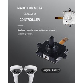 Ikpek 4 Pack Joystick Replacement Kit for Oculus Quest 2 Controller, 31 in One Repair Kit for Meta Quest 2 Controller, Include 4 Thumb Sticks, 4 Thumbstick Grips, 18 Screws, 2 T5 Screwdrivers and More