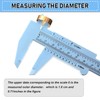 10 Pcs 150 mm Mini Plastic Caliper Vernier Caliper Double