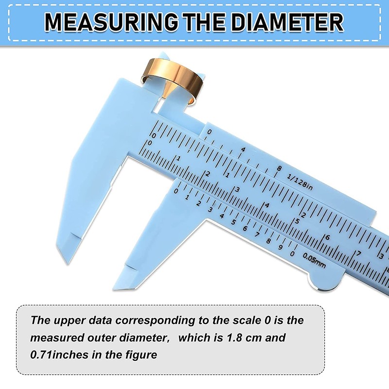 10 Pcs 150 mm Mini Plastic Caliper Vernier Caliper Double